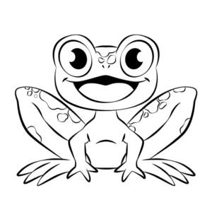 Free Frog Picture To Color In