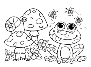 Free Frog Picture To Color In