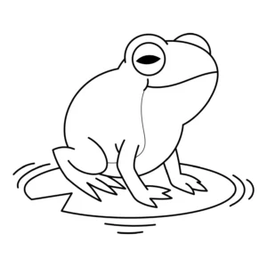 Free Frog Picture To Color In