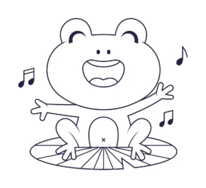 Free Frog Picture To Color In