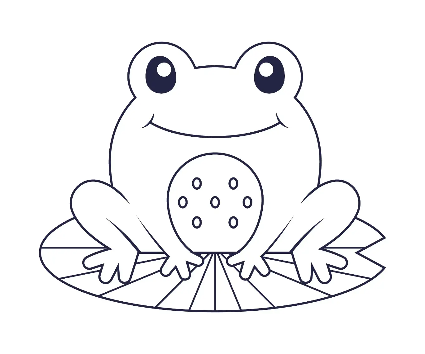 Free Frog Picture To Color In