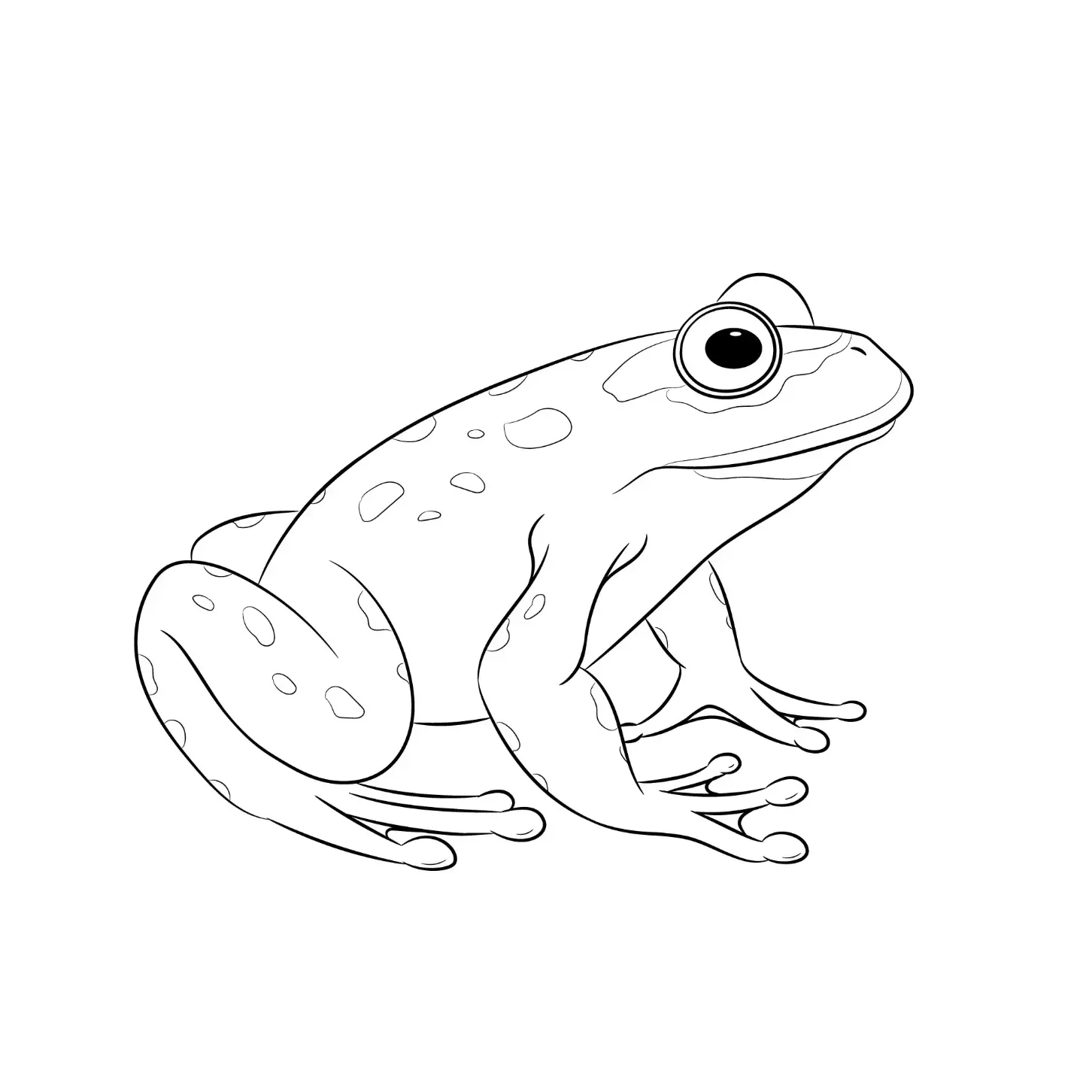 Free Frog Picture To Color In