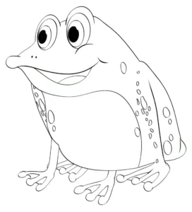 Free Frog Picture To Color In