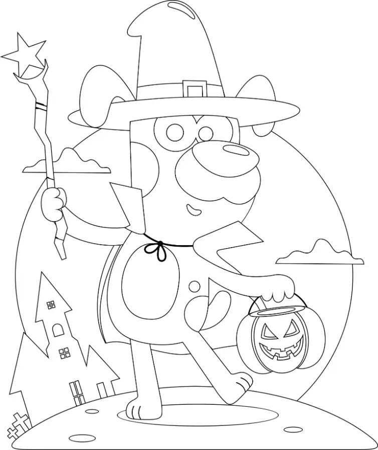 Free Halloween Picture To Color In