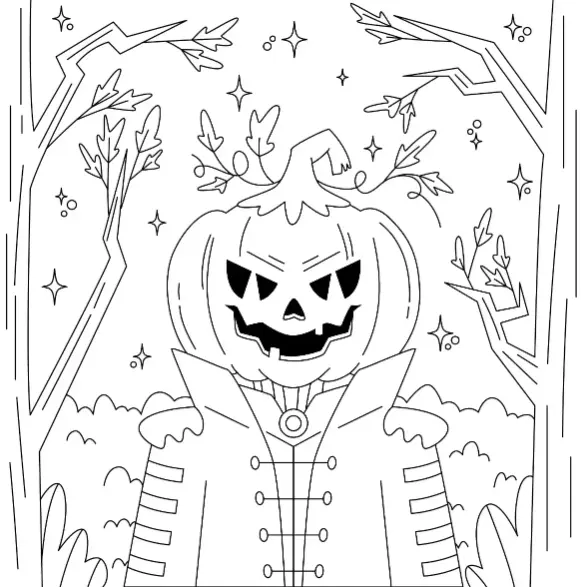 Free Halloween Picture To Color In