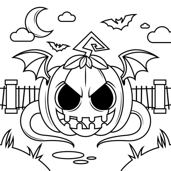 Free Halloween Picture To Color In