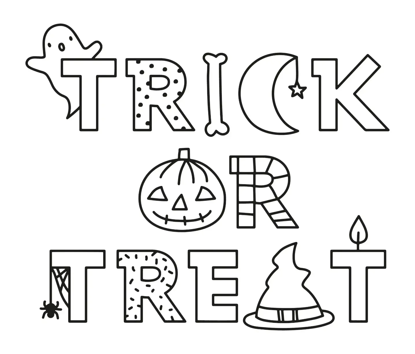 Free Halloween Picture To Color In