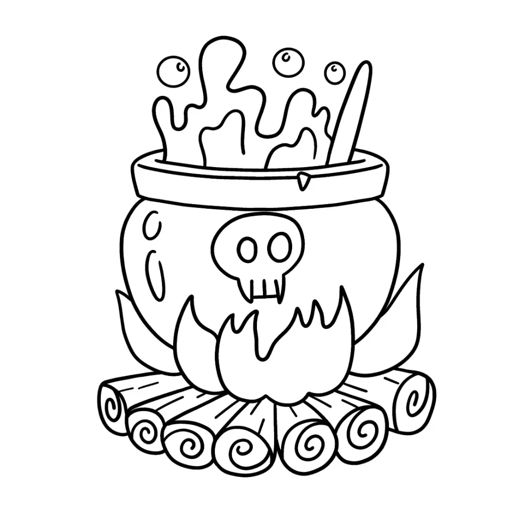 Free Halloween Picture To Color In