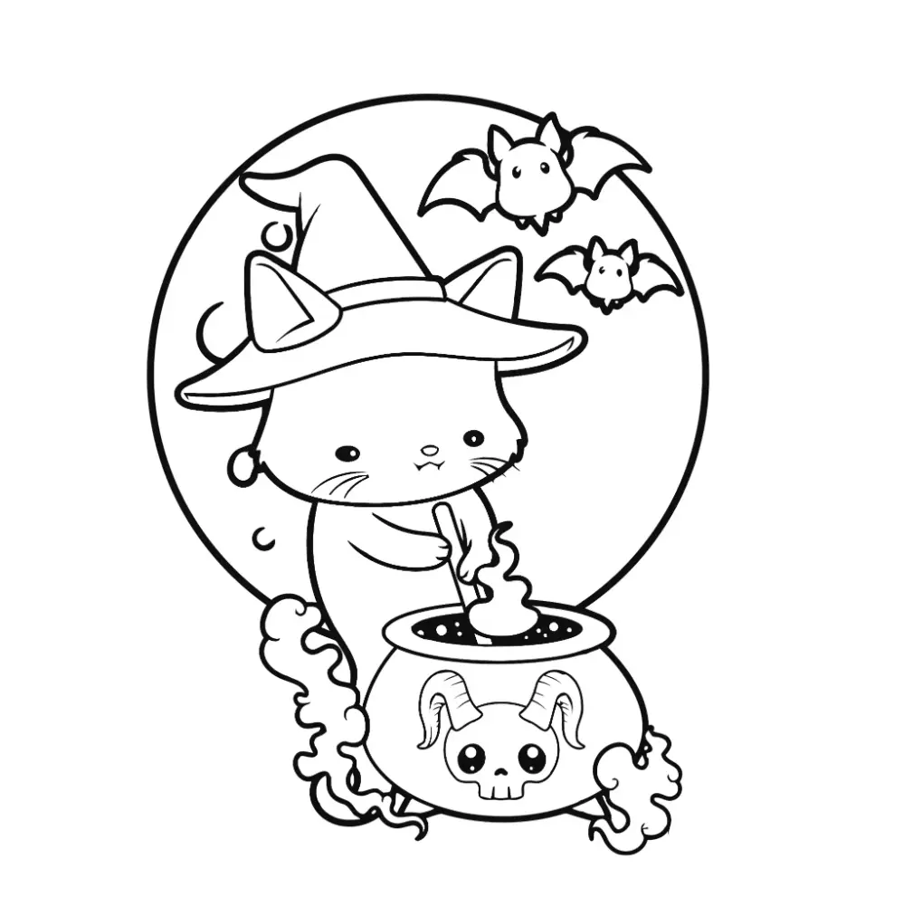 Free Halloween Picture To Color In