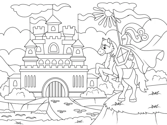 Free History Picture To Color In