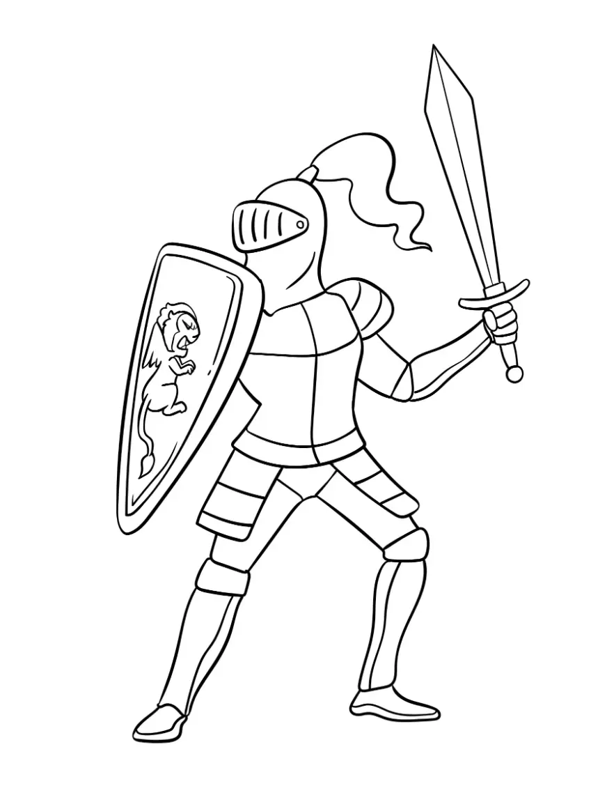 Free History Picture To Color In