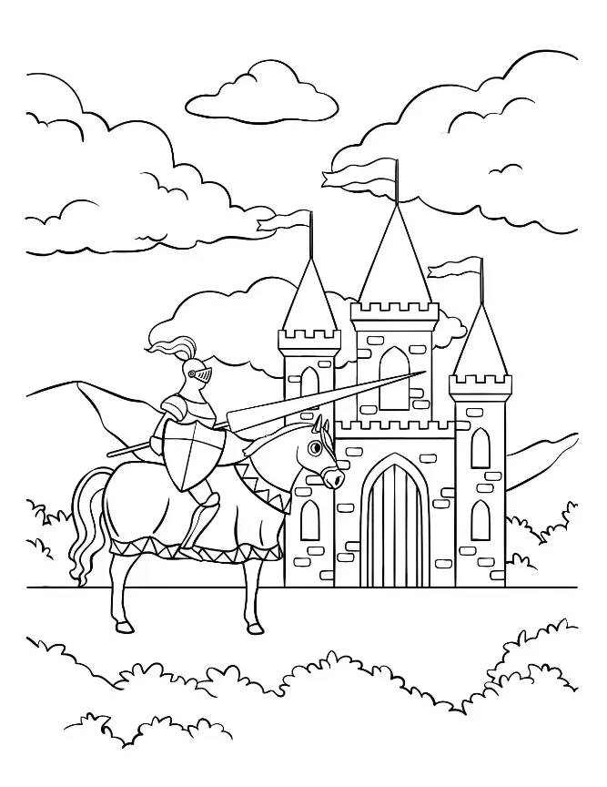 Free History Picture To Color In