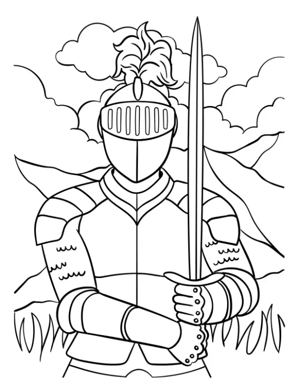 Free History Picture To Color In