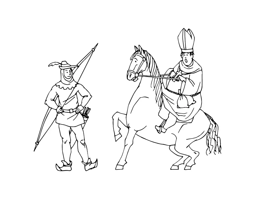 Free History Picture To Color In