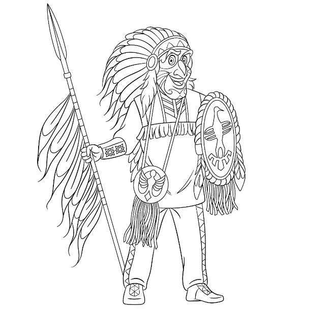 Free History Picture To Color In