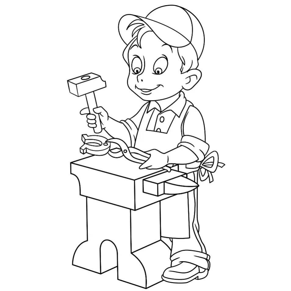 Free Job Picture To Color In