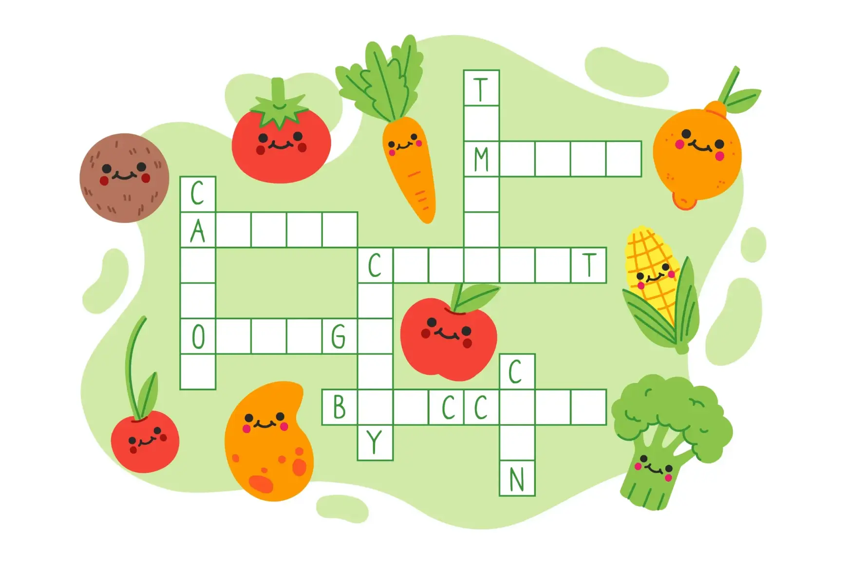 Free Crossword Puzzle game for kids