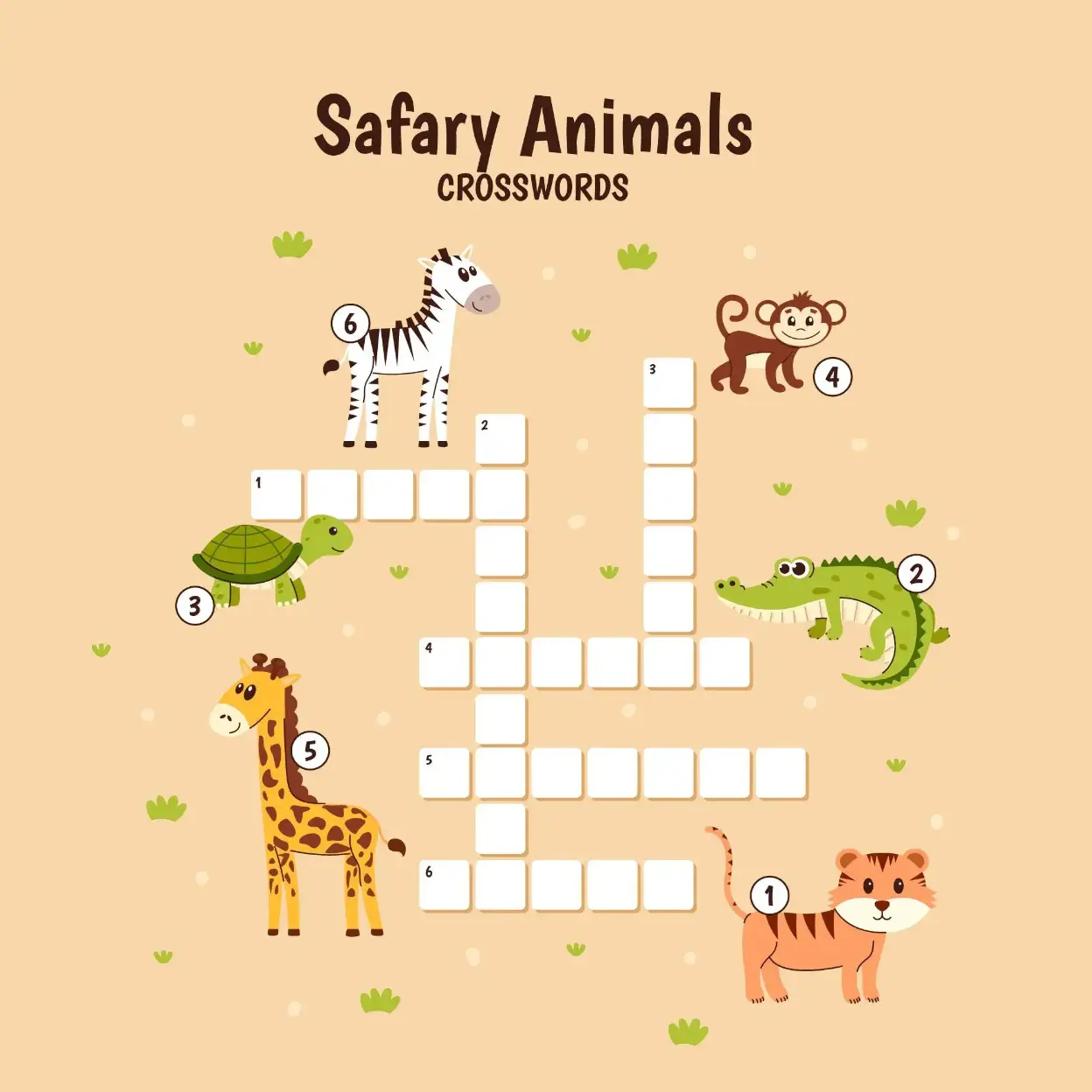 Free Crossword Puzzle game for kids