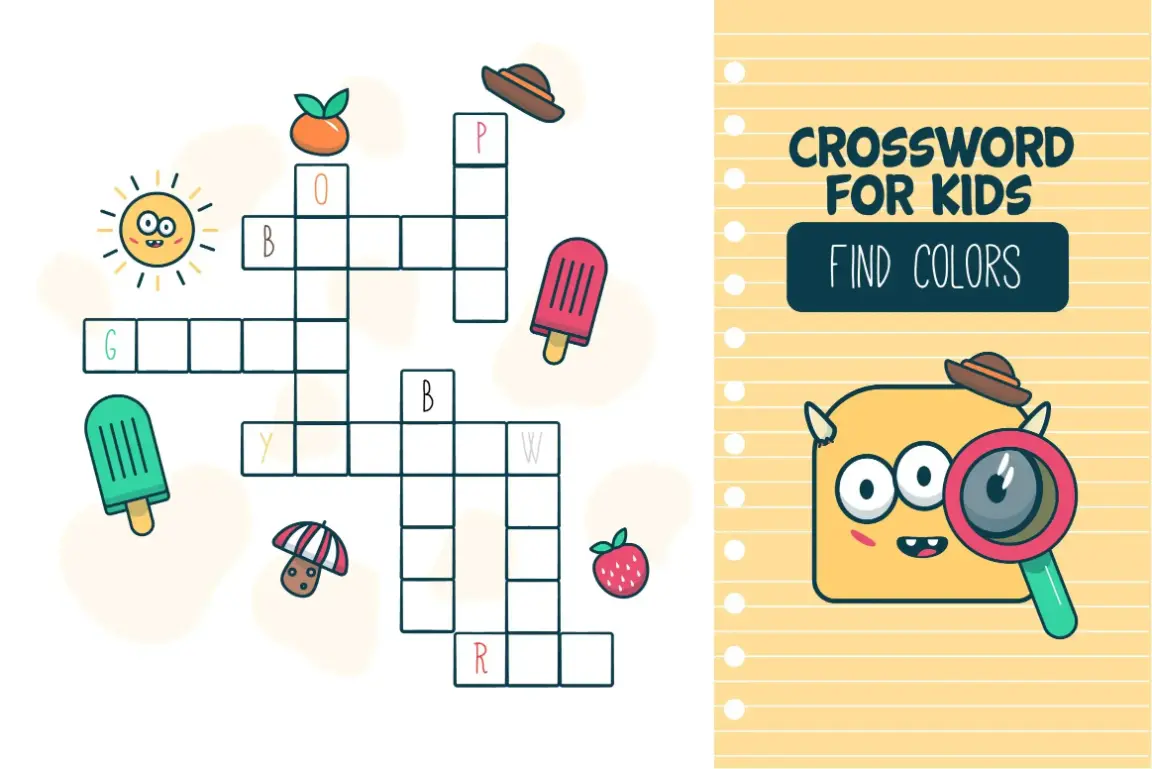 Free Crossword Puzzle game for kids