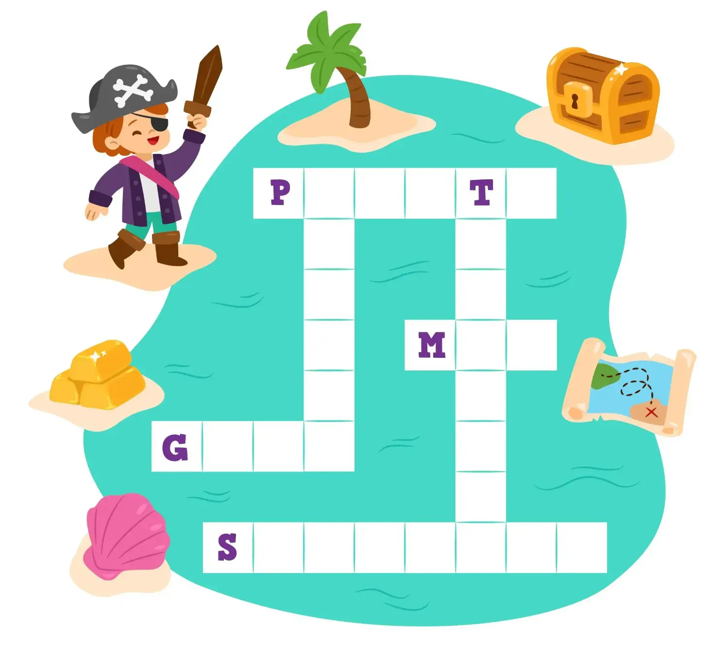 Free Crossword Puzzle game for kids