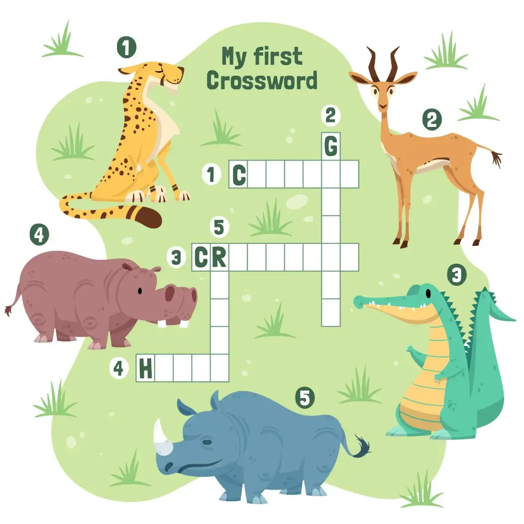 Free Crossword Puzzle game for kids