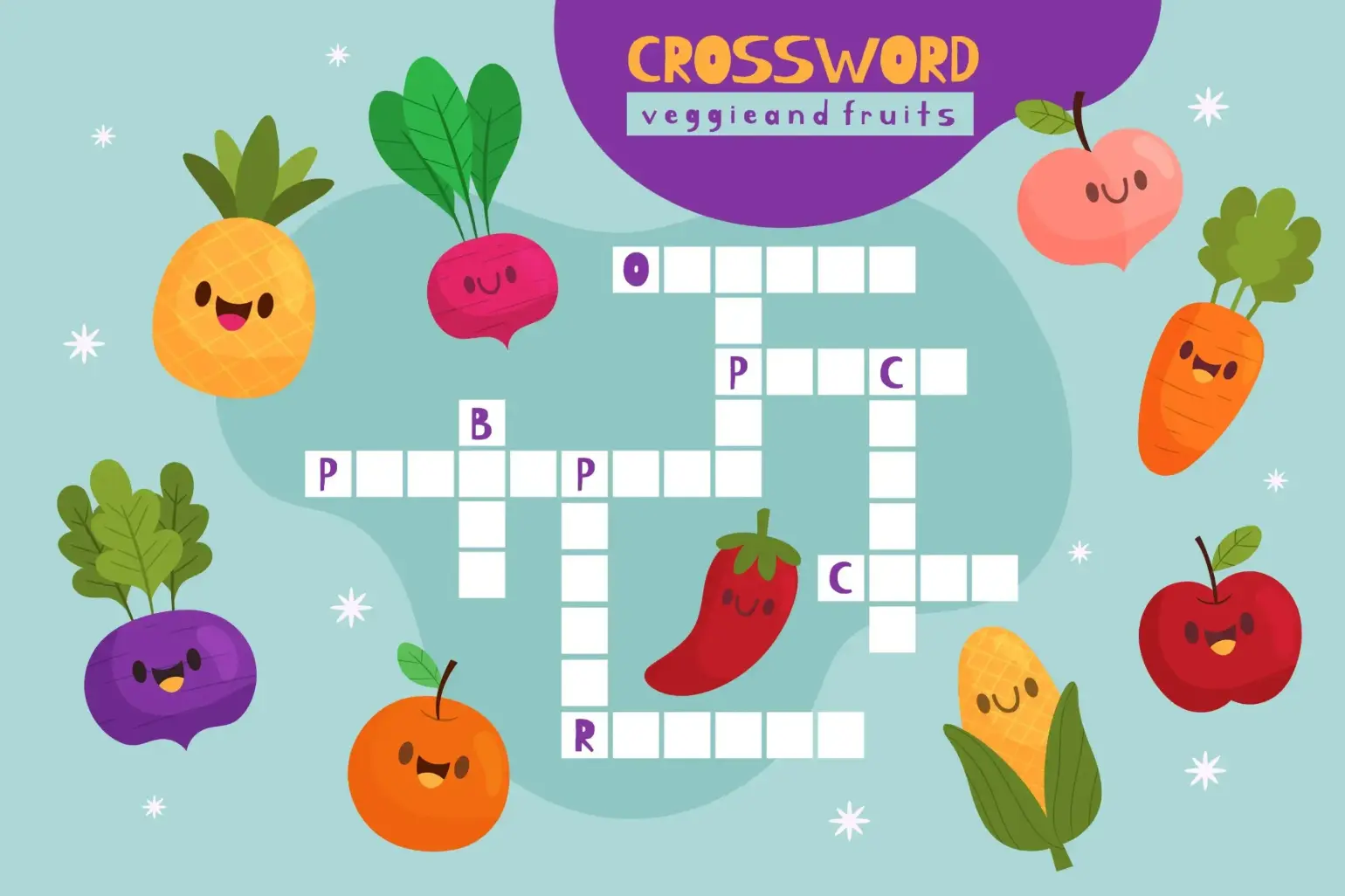 Free Crossword Puzzle game for kids