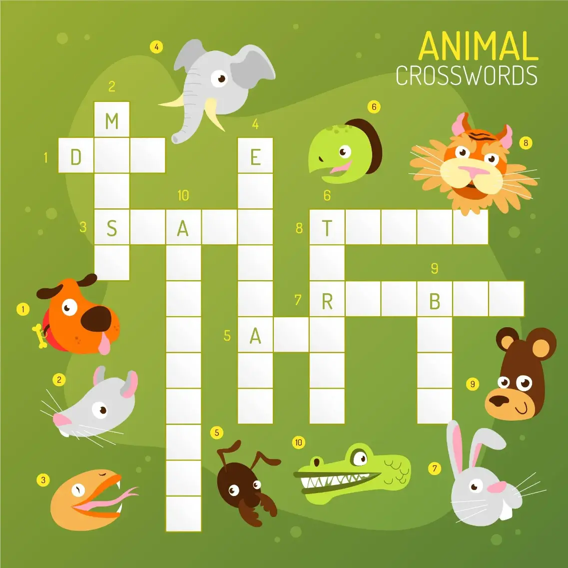 Free Crossword Puzzle game for kids