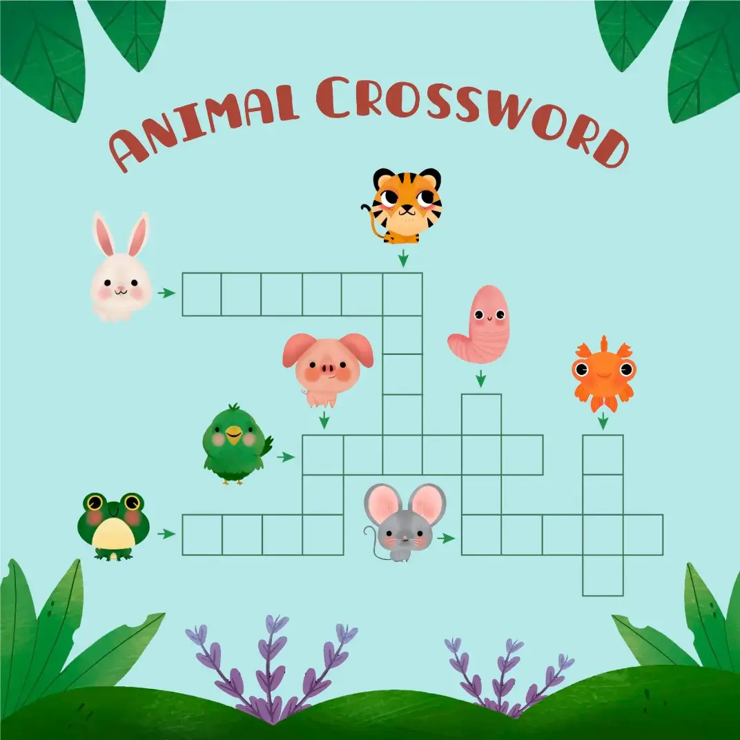 Free Crossword Puzzle game for kids