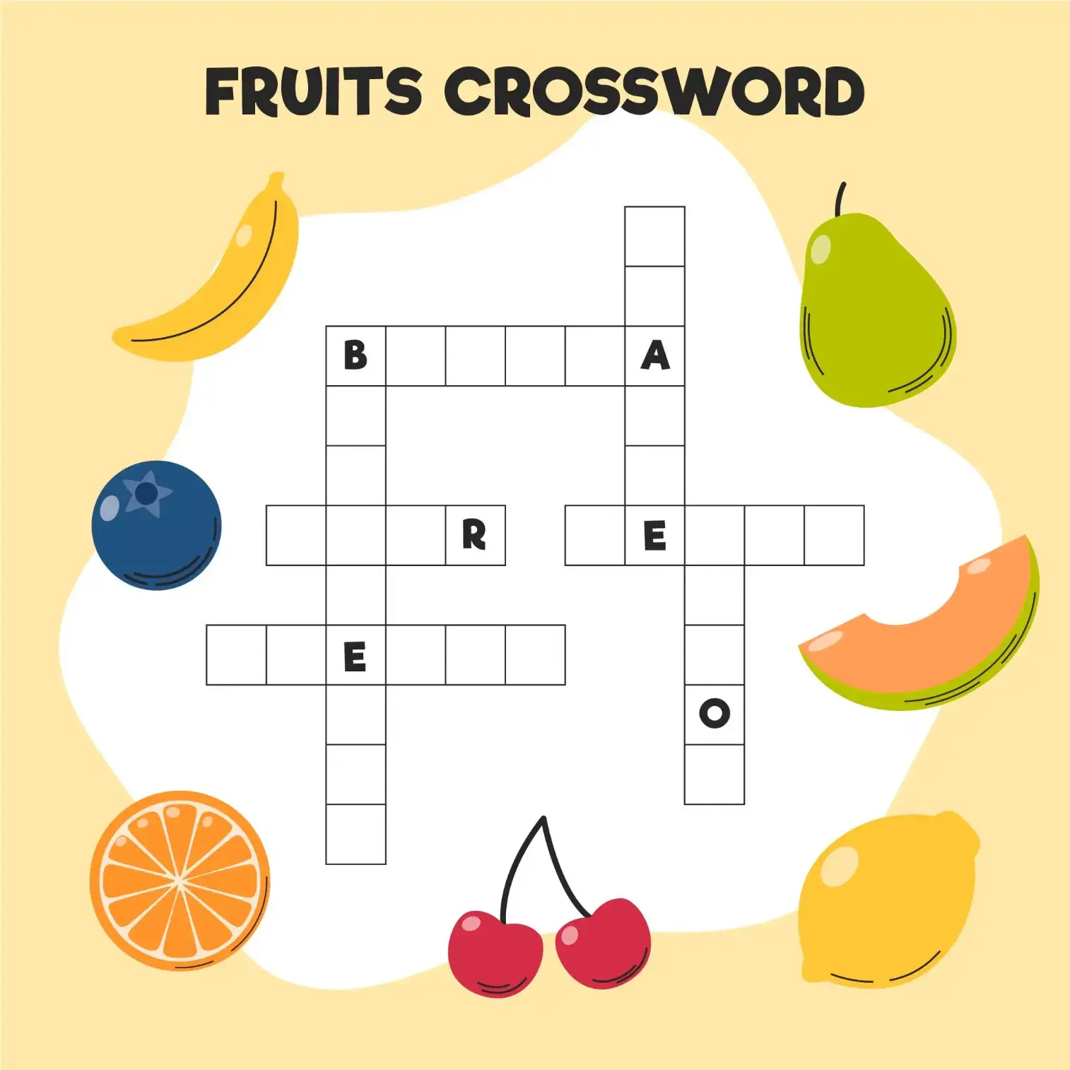 Free Crossword Puzzle game for kids