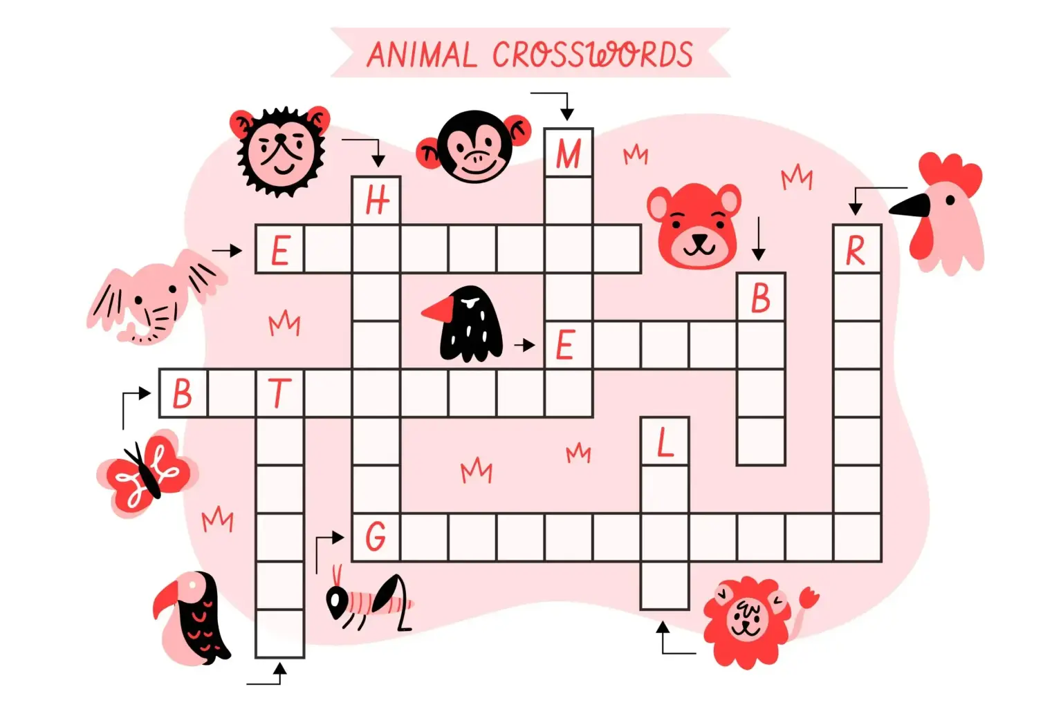 Free Crossword Puzzle game for kids