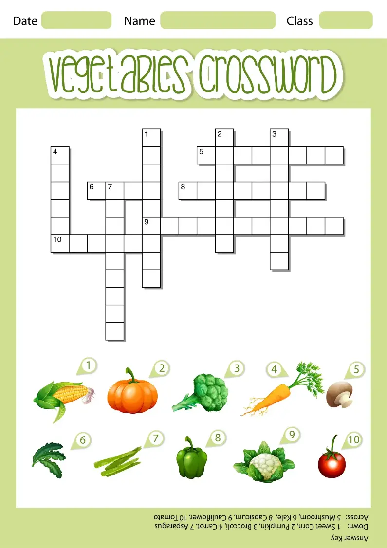 Free Crossword Puzzle game for kids