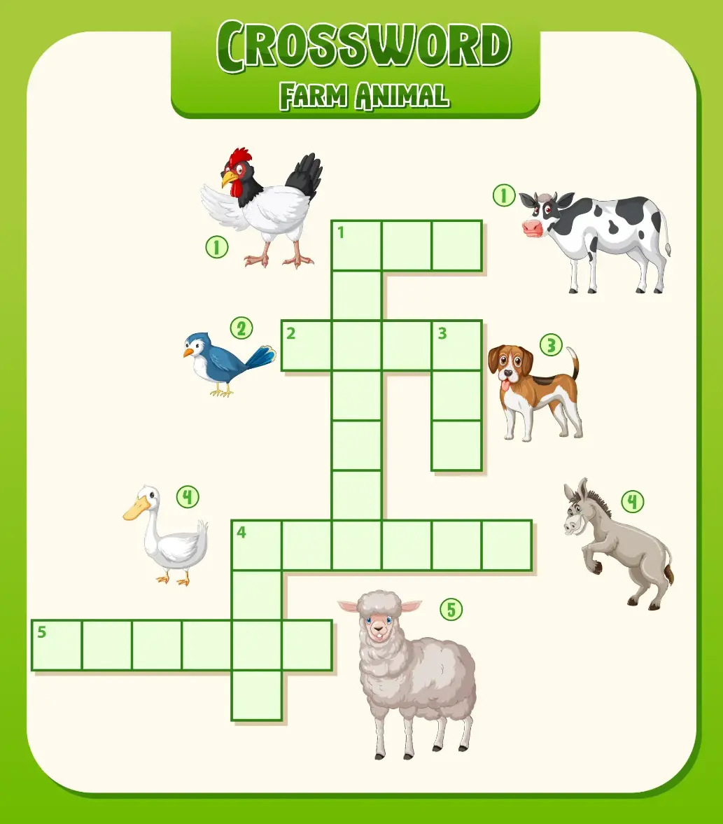 Free Crossword Puzzle game for kids