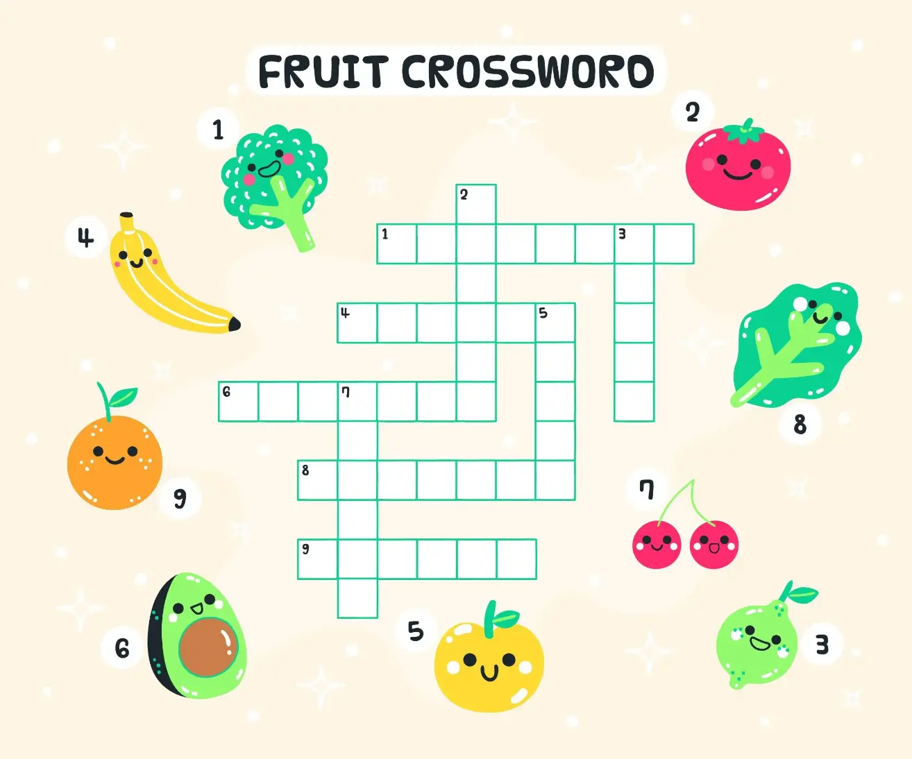 Free Crossword Puzzle game for kids