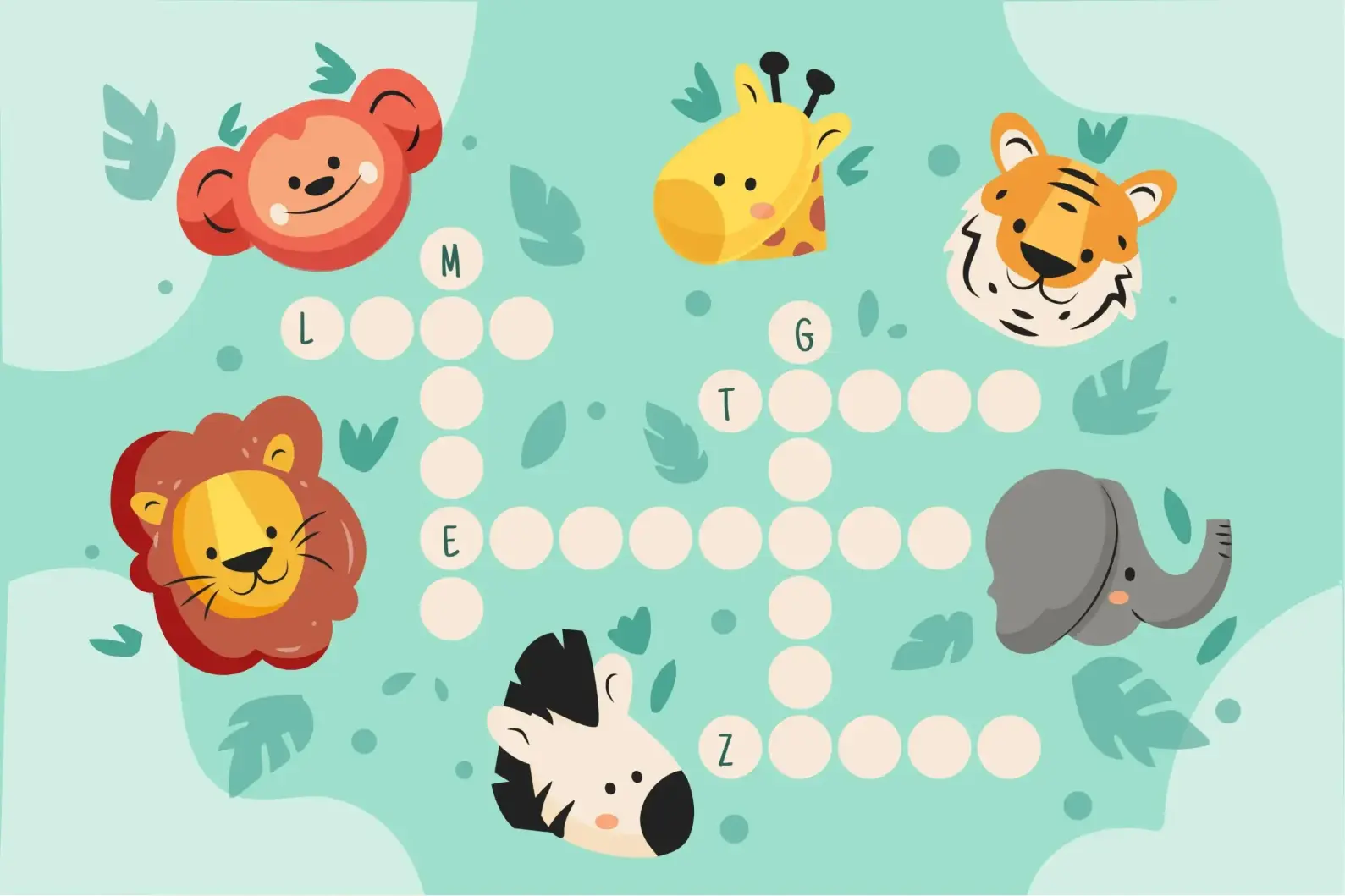 Free Crossword Puzzle game for kids