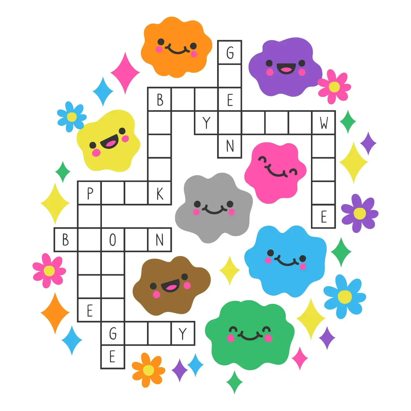 Free Crossword Puzzle game for kids