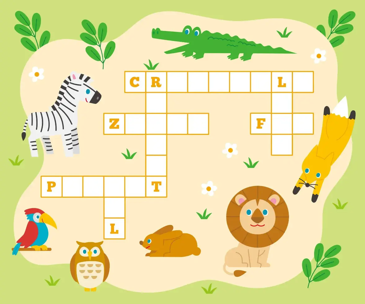 Free Crossword Puzzle game for kids