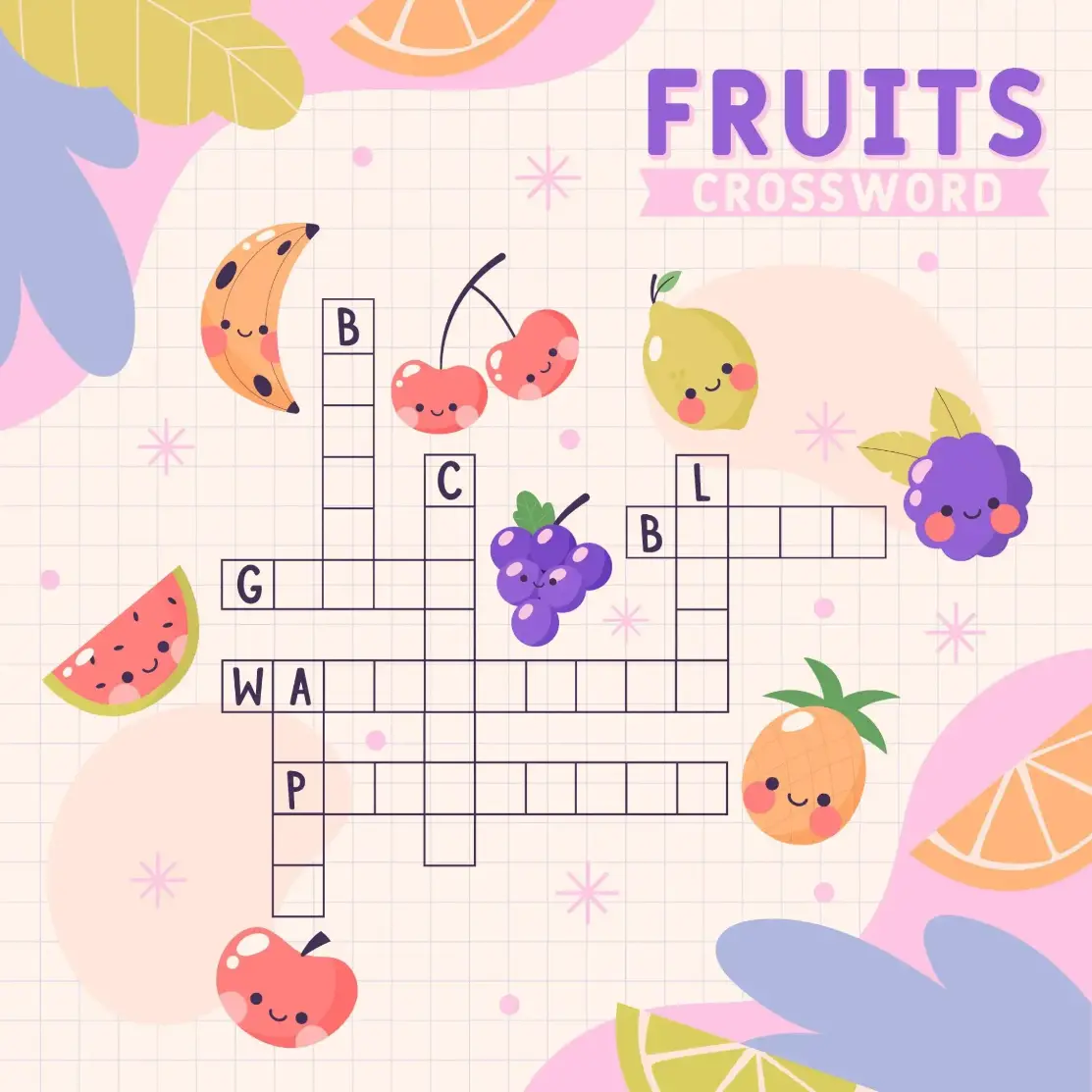 Free Crossword Puzzle game for kids