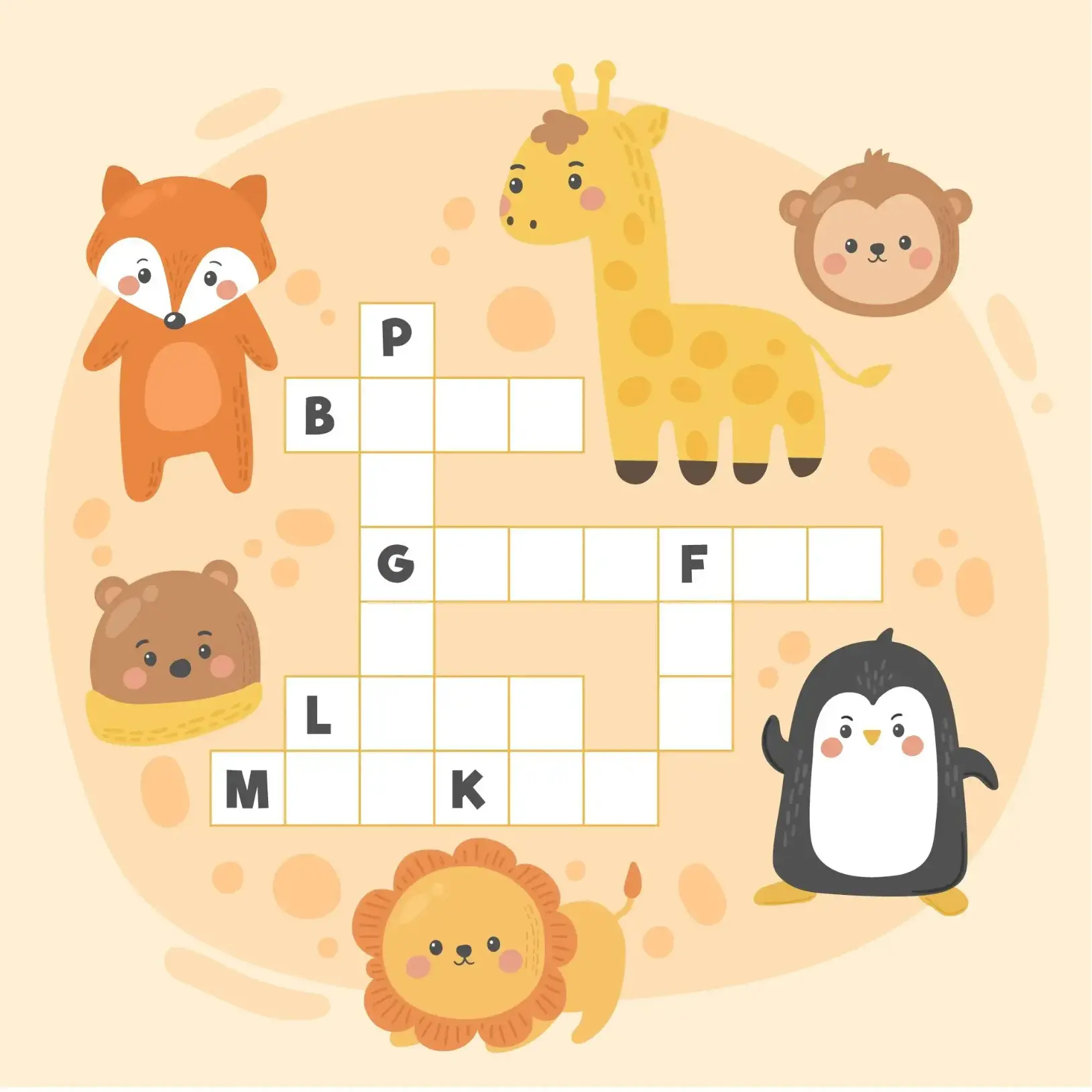 Free Crossword Puzzle game for kids