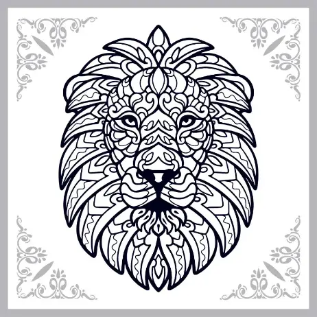 Free Lion Picture To Color In