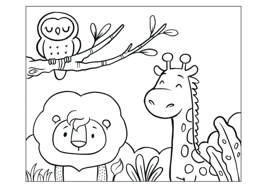 Free Lion Picture To Color In