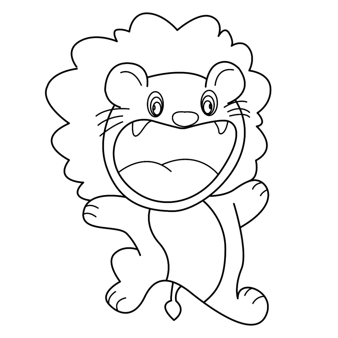 Free Lion Picture To Color In