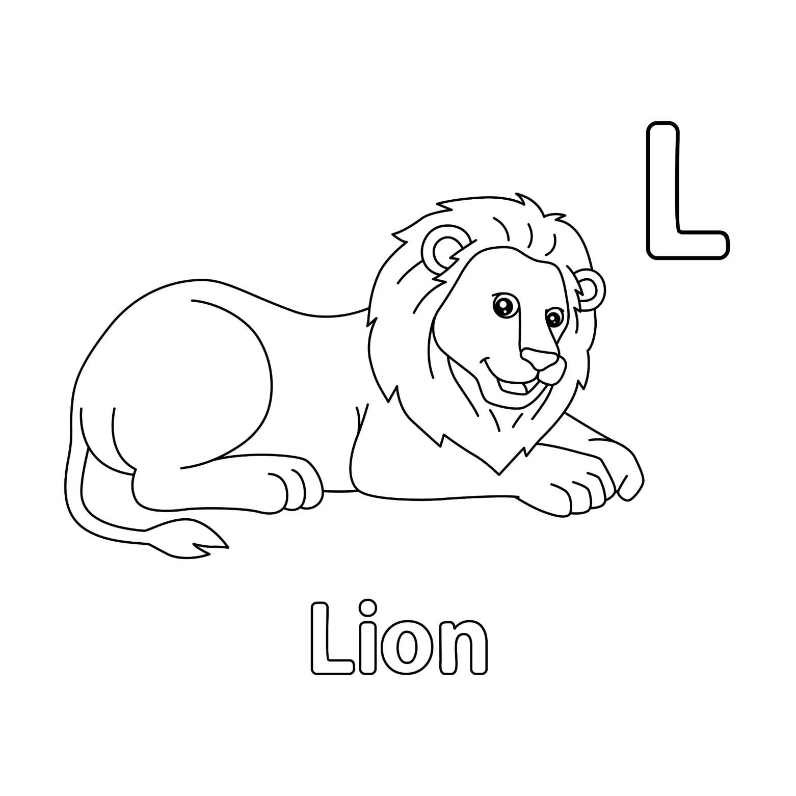 Free Lion Picture To Color In