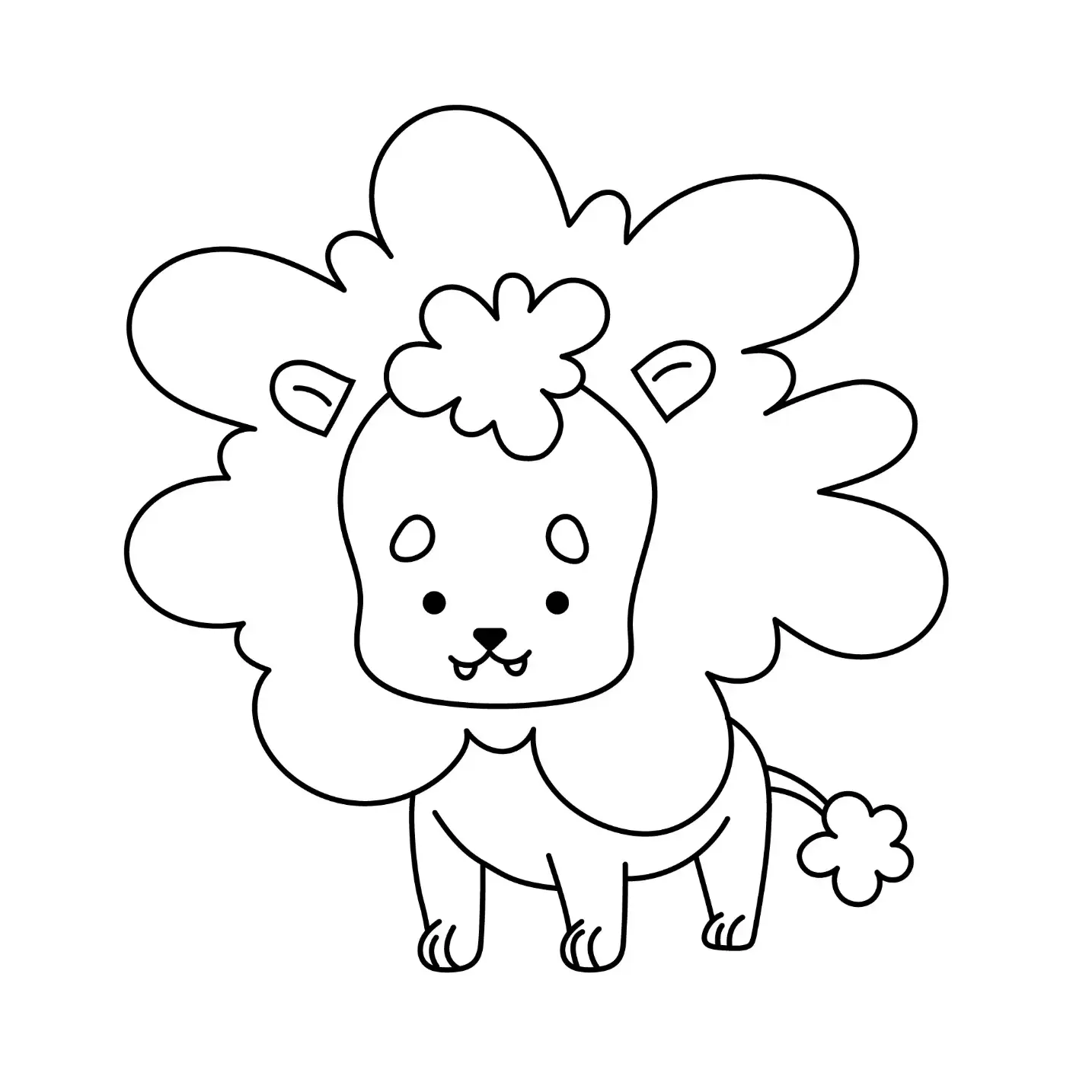 Free Lion Picture To Color In