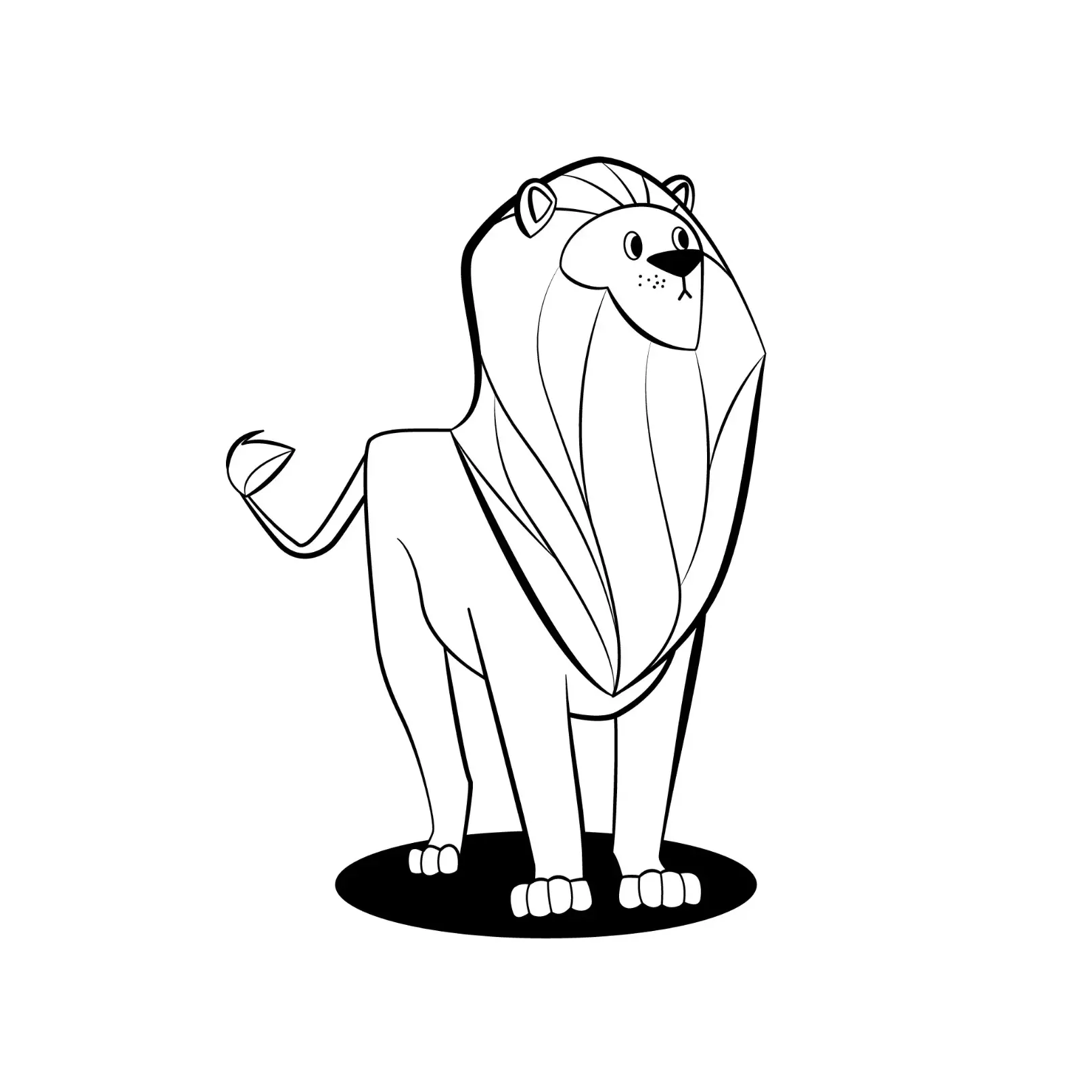 Free Lion Picture To Color In