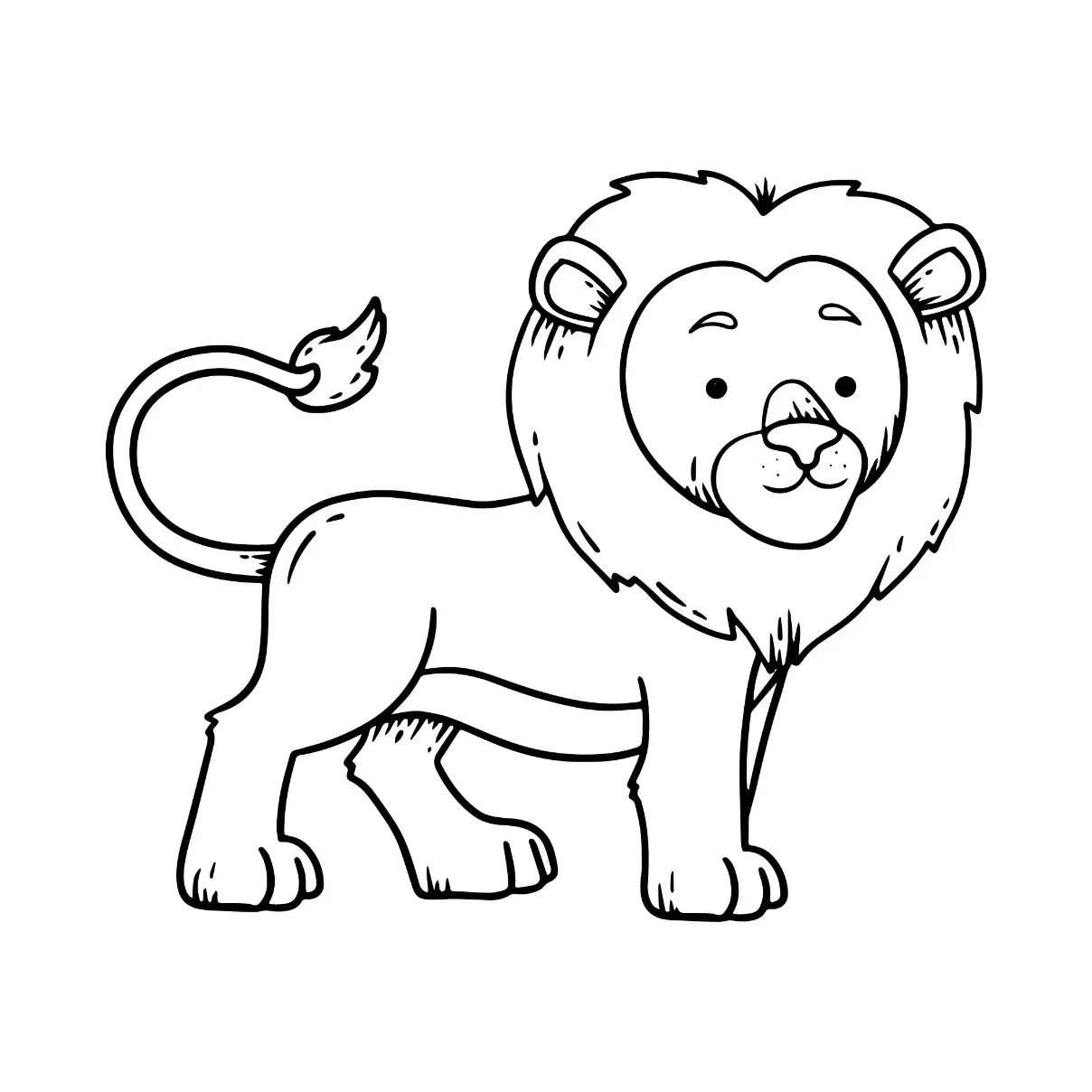 Free Lion Picture To Color In