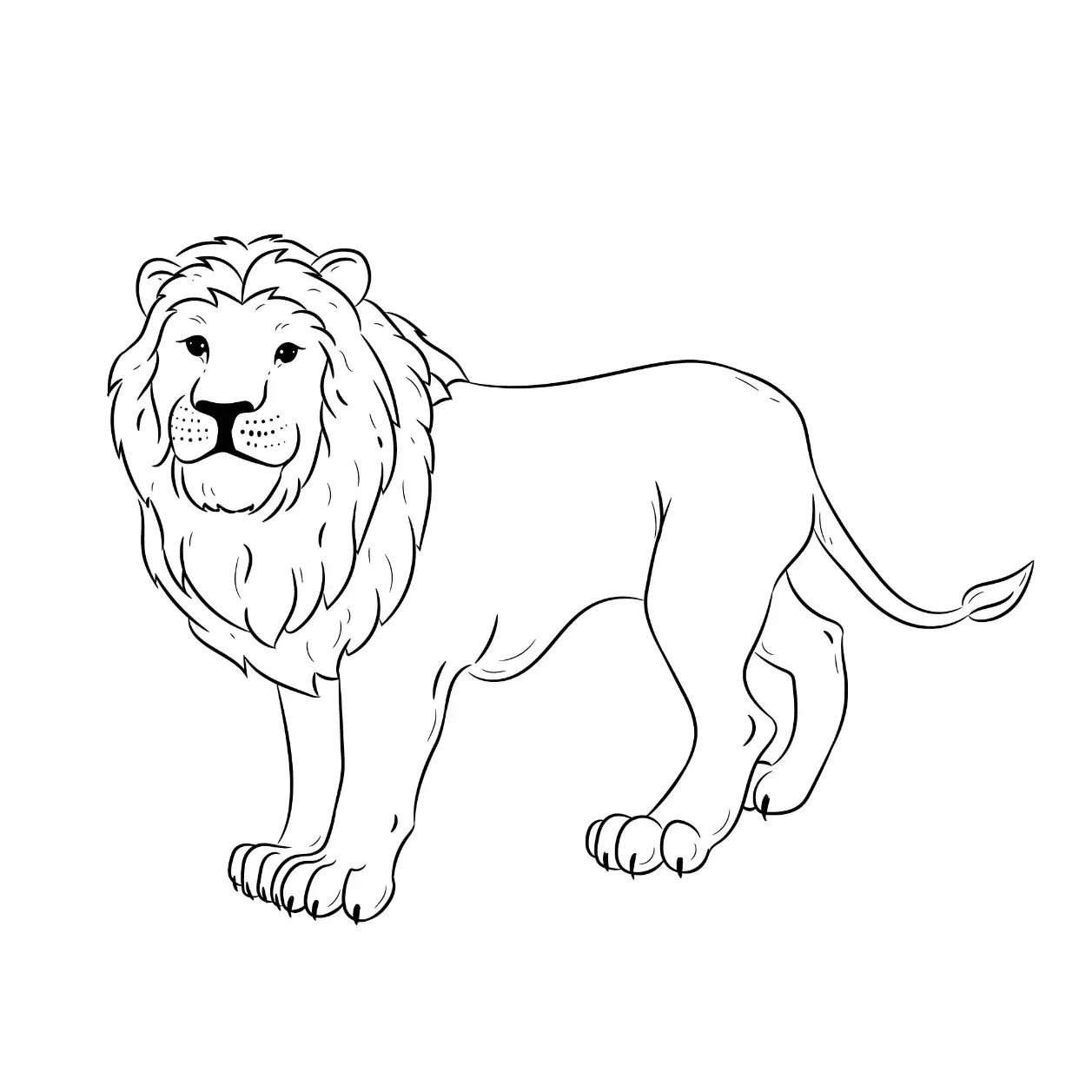 Free Lion Picture To Color In