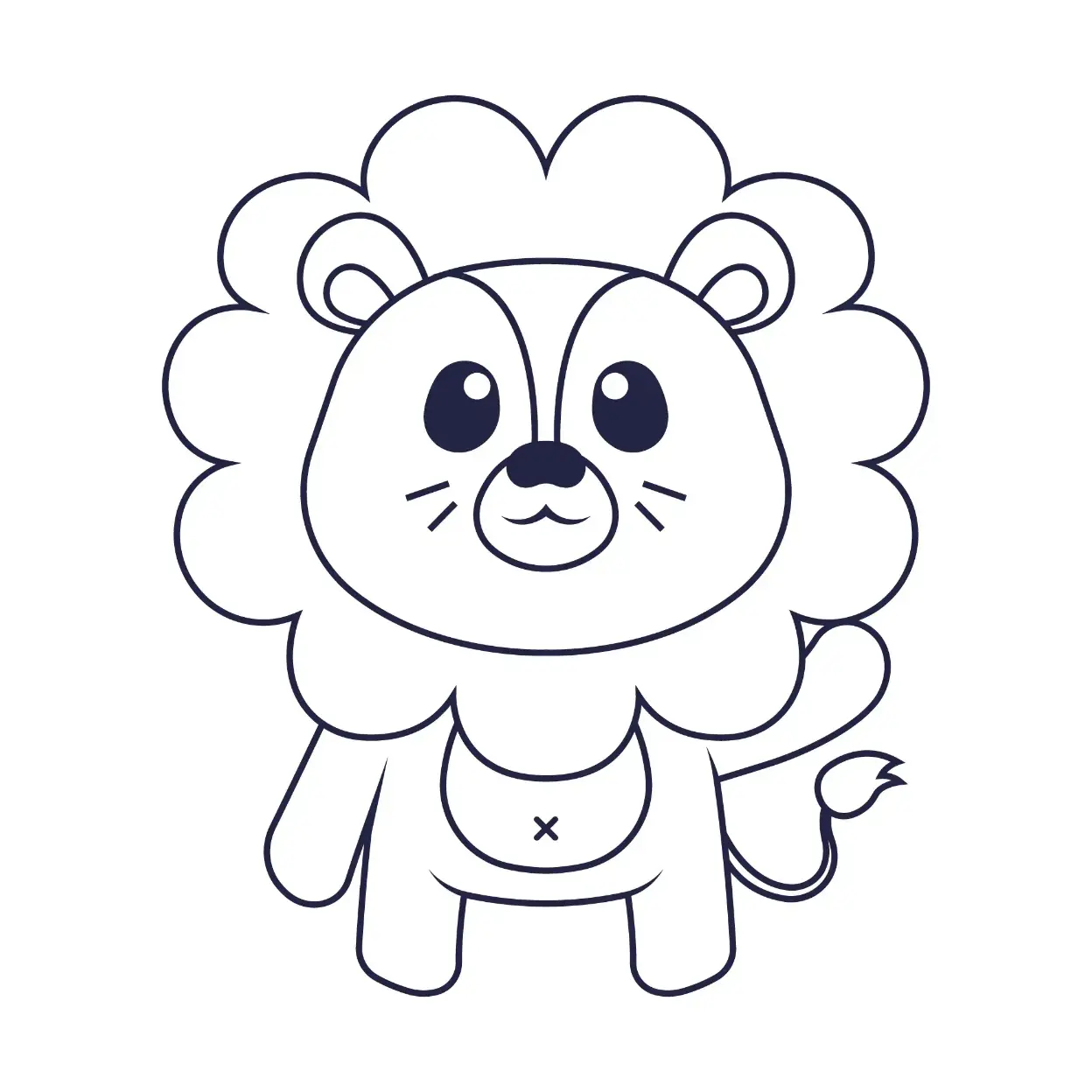 Free Lion Picture To Color In