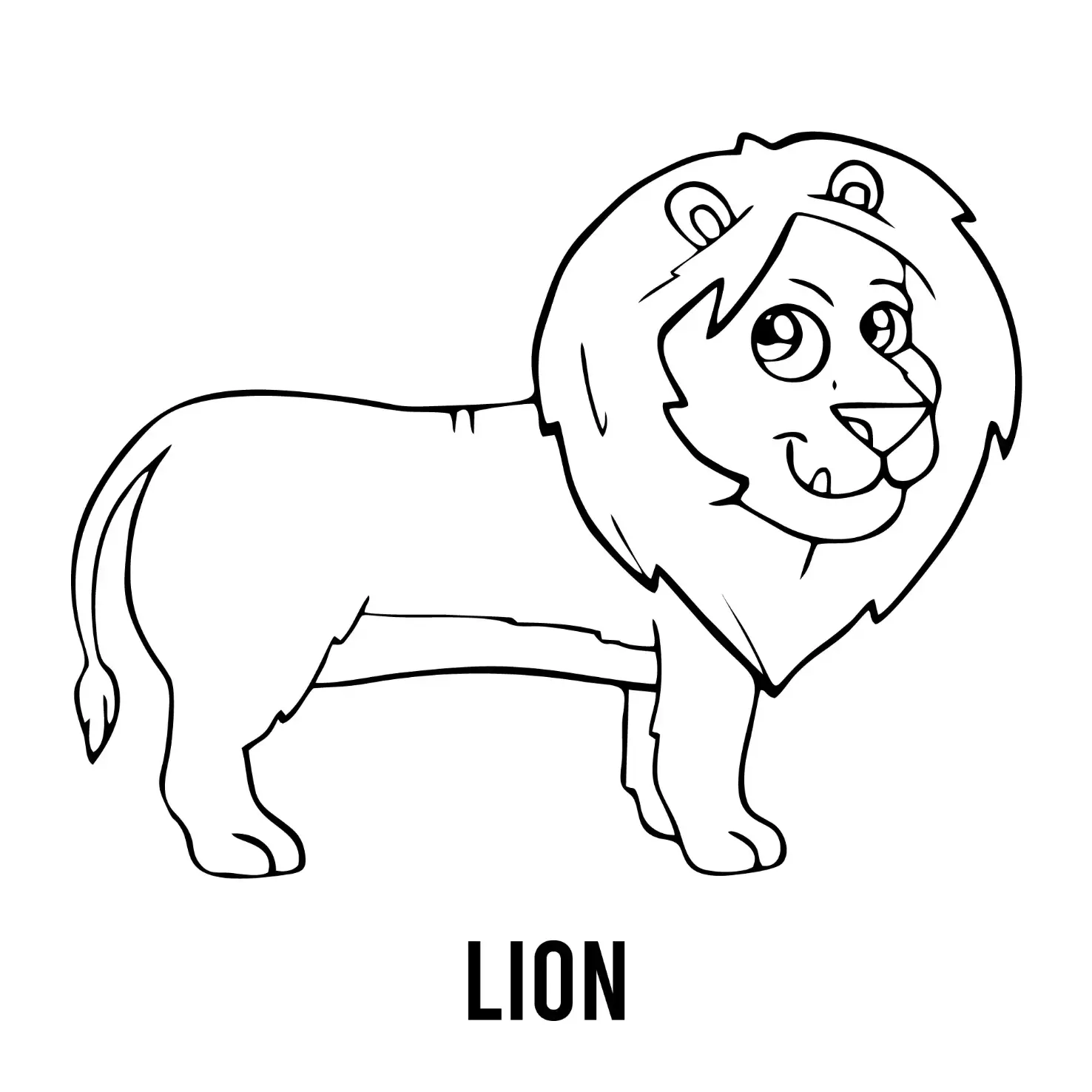 Free Lion Picture To Color In