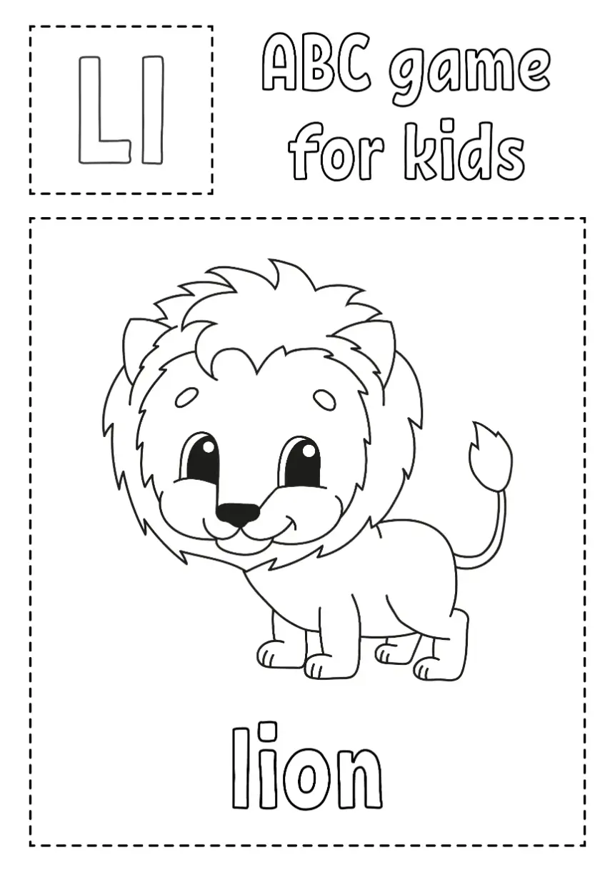 Free Lion Picture To Color In