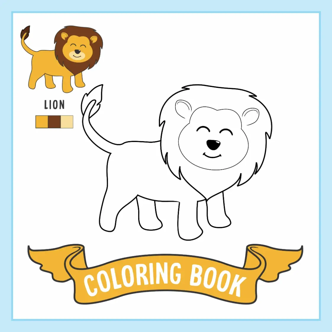 Free Lion Picture To Color In